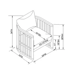 Richfield Barrel Spindle Back Accent Chair Cream/Natural - Threshold™ Designed With Studio McGee -Threshold™ Sales Store GUEST bbb41ede da8a 4504 8108 f181a183083e