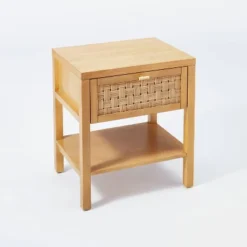 Palmdale Nightstand Woven 1 Drawer Natural - Threshold™ Designed With Studio McGee -Threshold™ Sales Store GUEST bbb49228 452f 4381 a61b dec8d16091c0