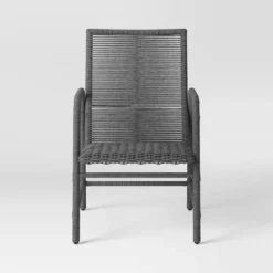 2pc Granby Padded Wicker Outdoor Patio Dining Chairs Arm Chairs Gray - Threshold™ -Threshold™ Sales Store GUEST bca6da76 1e54 4ac7 99a4 04127581bb82