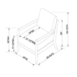 Park Valley Ladder Back Wood Arm Accent Chair - Threshold™ Designed With Studio McGee -Threshold™ Sales Store GUEST ce32bc3c bd47 42a8 bac8 4fae9f0aa812