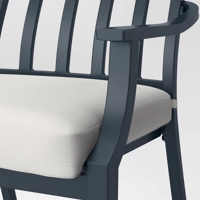 Fairmont 2pk Stationary Patio Dining Chairs, Outdoor Furniture - Linen - Threshold™ 3 Fairmont 2pk Stationary Patio Dining Chairs, Outdoor Furniture - Linen - Threshold™ - Image 3