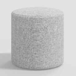 Round Thalia Ottoman In Textured Linen - Threshold™ -Threshold™ Sales Store GUEST d1df1cb5 c647 407b 946d ff2e0b744e05
