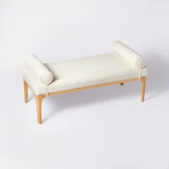 Randolph Bench With Bolster Pillows Linen - Threshold™ Designed With Studio McGee 10 Randolph Bench With Bolster Pillows Linen - Threshold™ Designed With Studio McGee -Threshold™ Sales Store GUEST df9c0bbe 939e 489c adae 0e3b5fe3d6f7
