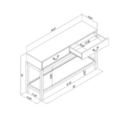Brandeis Woven Console Table Brown - Threshold™ Designed With Studio McGee -Threshold™ Sales Store GUEST e2c73473 e890 4869 94da b0c7a6a1426f